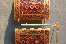 Anglo-Saxon Shoulder Clasp from Sutton Hoo Burial, 625-630 AD