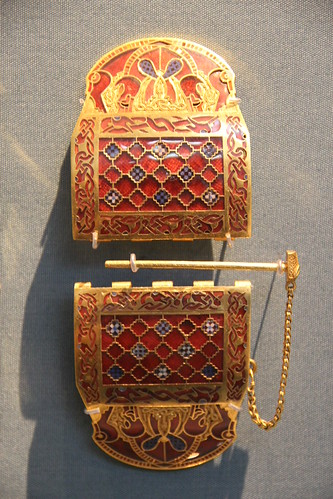 Anglo-Saxon Shoulder Clasp from Sutton Hoo Burial, 625-630 AD