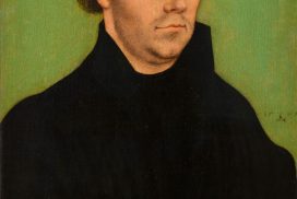 Portrait of Martin Luther by Lucas Cranach (1525)